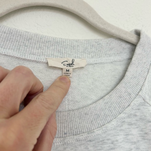 Easel Los Angeles Terry Knit USA Patchwork Sweatshirt - Picture 5 of 7